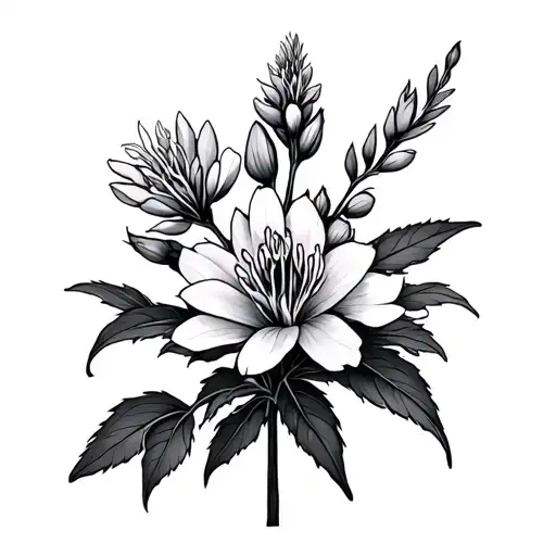 Fireweed tattoo design idea