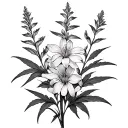 Fireweed tattoo design idea
