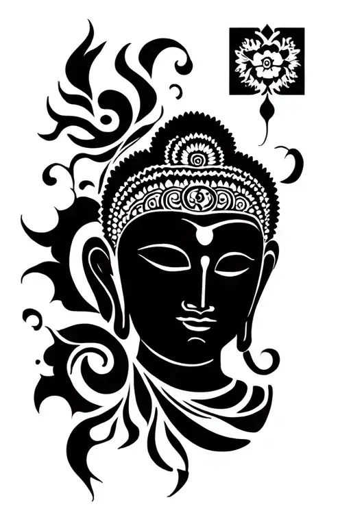 Buddhists tattoo design idea