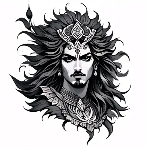 Karna tattoo design idea