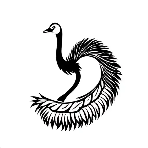 emu tattoo design idea
