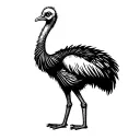 emu tattoo design idea