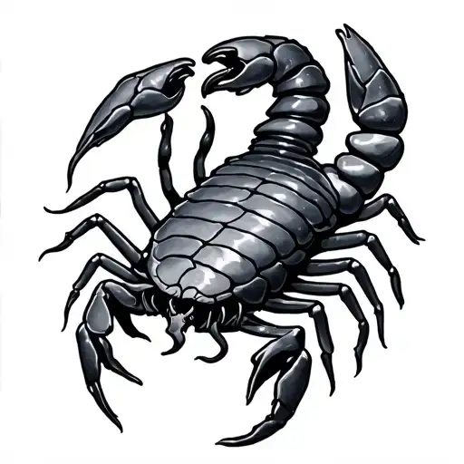 Scorpio And Aquarius tattoo design idea