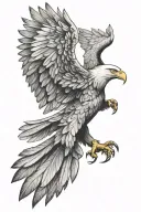 eagle wings tattoo design idea