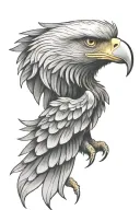 eagle wings tattoo design idea