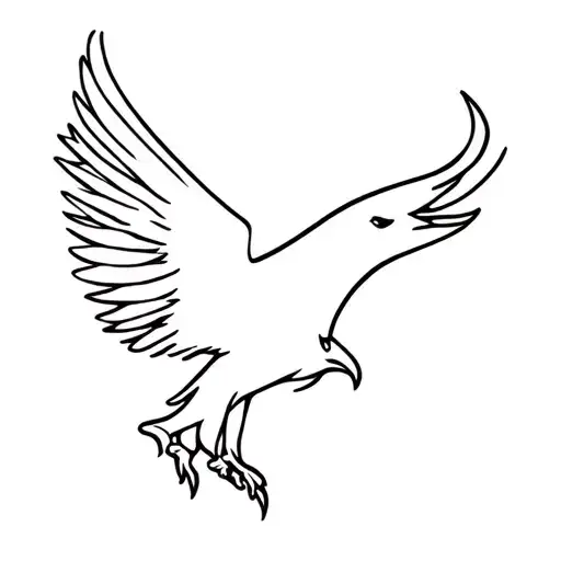 polish eagle tattoo design idea