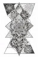 sacred geometry patterns tattoo design idea