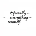 Coordinates Quote "Eventually everything connects" tattoo design idea