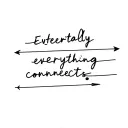 Coordinates Quote "Eventually everything connects" tattoo design idea