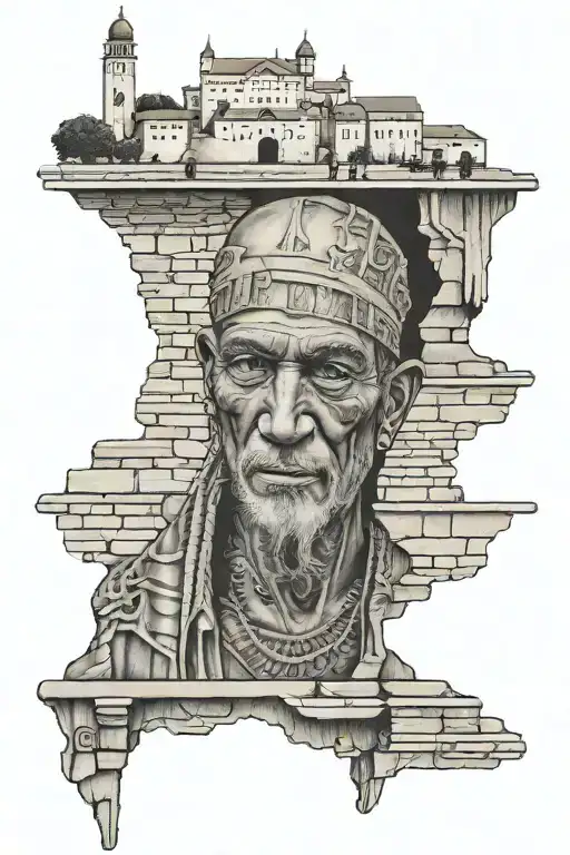 Western Wall in Jerusalem tattoo design idea