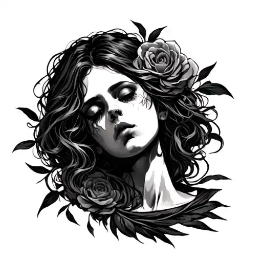 suffering in silence tattoo design idea