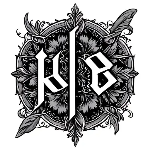 Two Word Ambigram Generator tattoo design idea