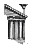 Greek architecture pattern tattoo design idea