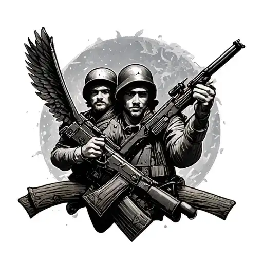 Brothers In Arms tattoo design idea