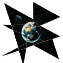 unique black 2x2 geometrical out if this world minimalist tattoo tattoo design idea