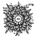 Blessed be thy name tattoo design idea