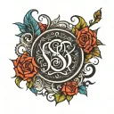Santosh name tattoo design idea