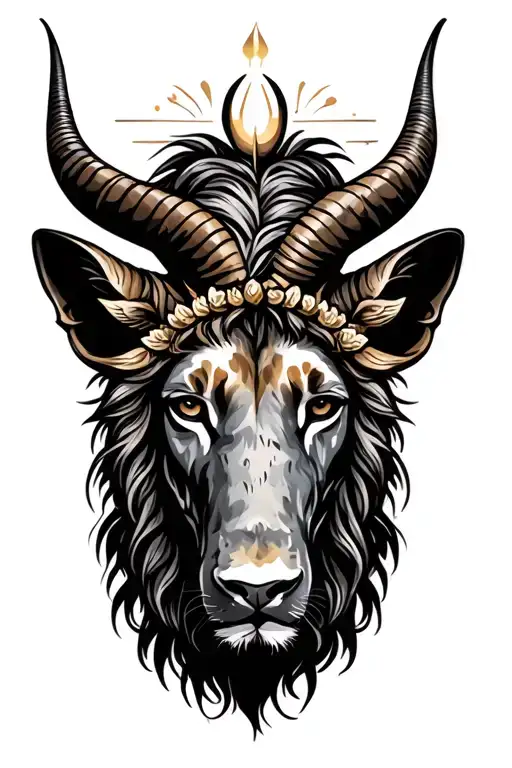 capricorn , virgo and leo  tattoo design idea