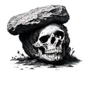 Stone Rolled Away tattoo design idea