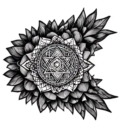 Sri Yantra tattoo design idea