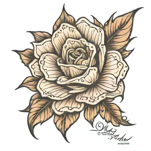 create a fine line dainty tattoo for a girl whose Nana died of drug addiction  tattoo design idea