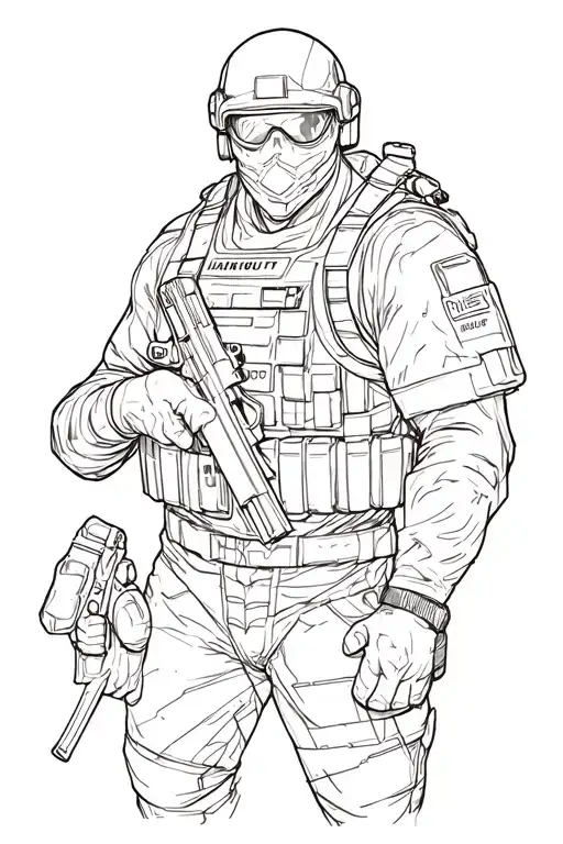 call of duty black ops tattoo design idea