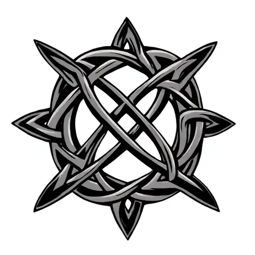 celtic fathers knot tattoo design idea