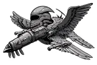 Helldiver 2 tattoo design idea