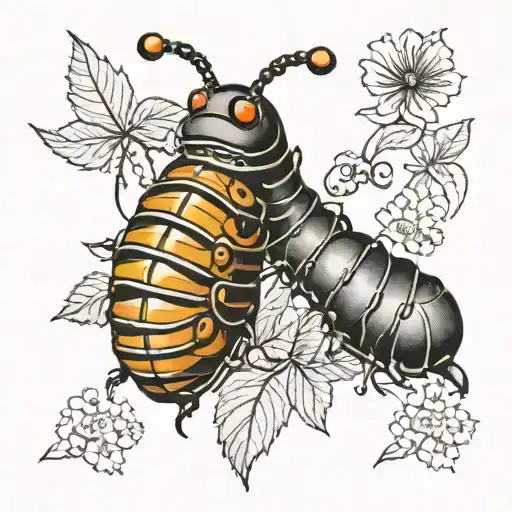 caterpillar coccoon coverup tattoo tattoo design idea