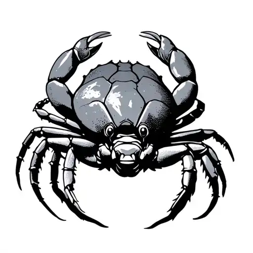 hermit crab tattoo design idea