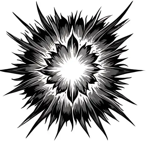 positive energy tattoo design idea