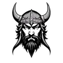 viking face tattoo tattoo design idea