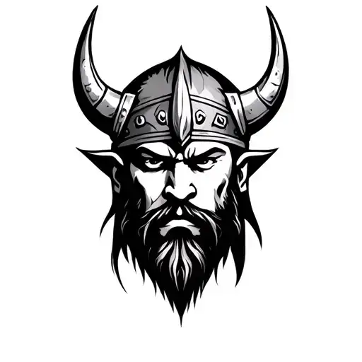 viking face tattoo tattoo design idea