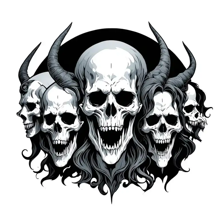 7 Princes Of Hell tattoo design idea