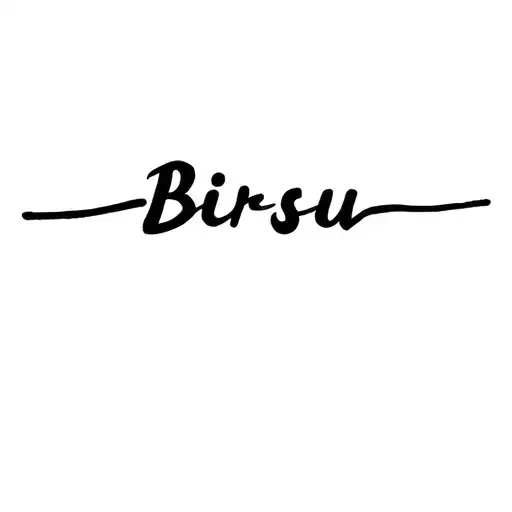 birsu name tattoo design idea