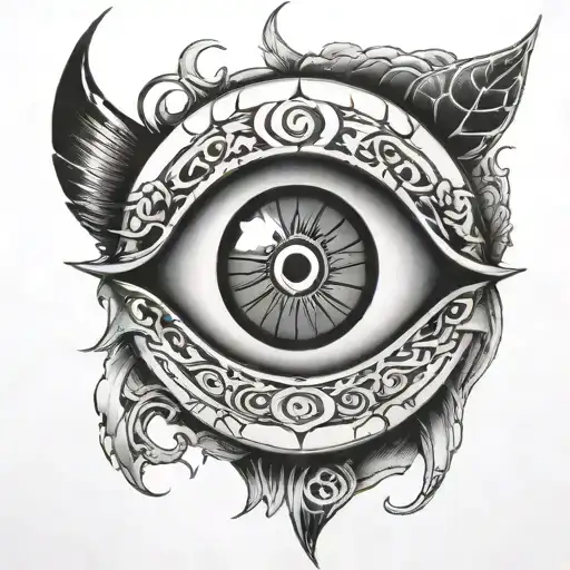 Sharingan eye with name inside joan, julia, jose tattoo design idea