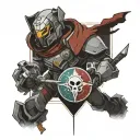 destiny 2 titan holding the world tattoo design idea