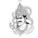 trishul hanuman tattoo tattoo design idea