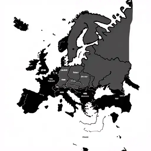 naval mine with Europe map inside it tattoo design idea