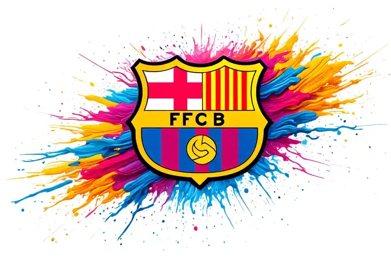 FC Barcelona logo tattoo design idea