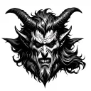 attractive devil with good positive vibe Outside TheBox StandOut" tattoo design idea