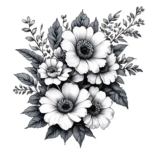today tomorrow & always I will love you with flowers  tattoo design idea