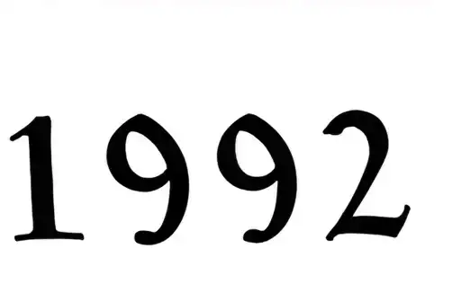 "1992" tattoo design idea