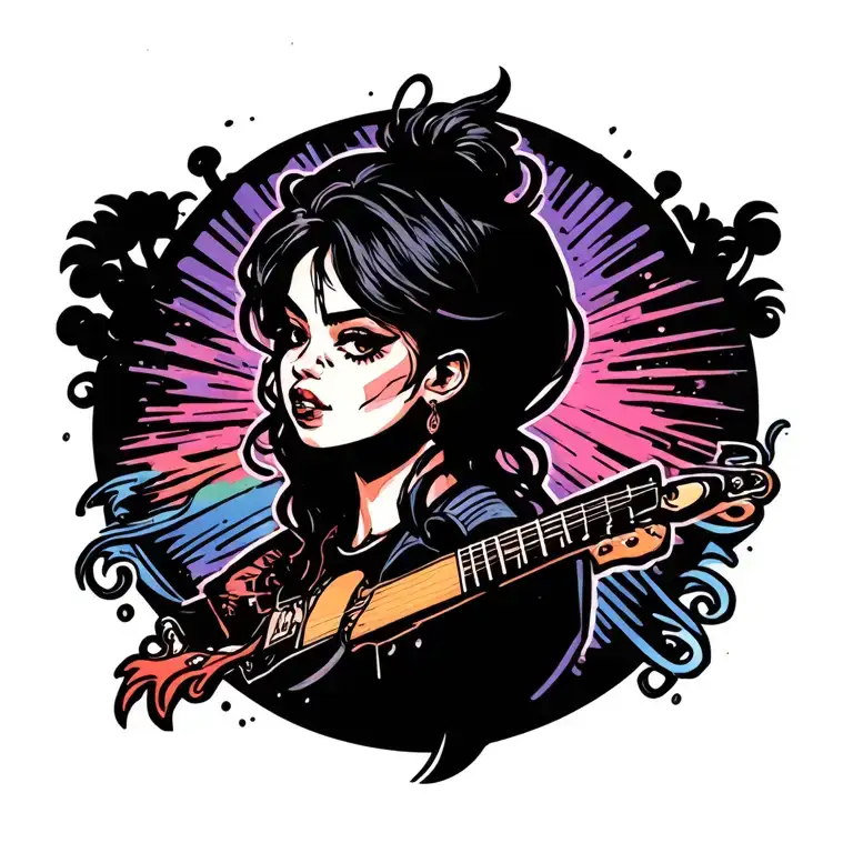 blackout back tattoo design idea