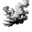 Filler Clouds and Smoke tattoo design idea