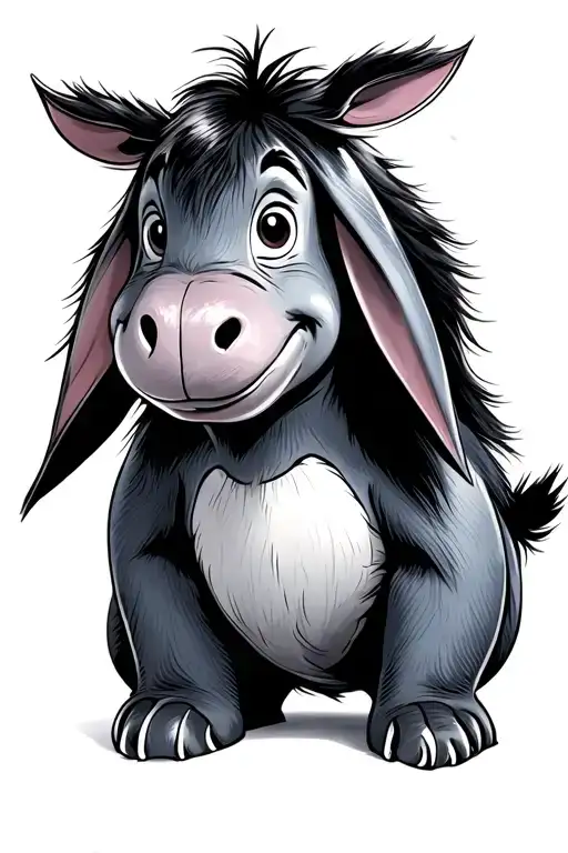disney eeyore tattoo design idea