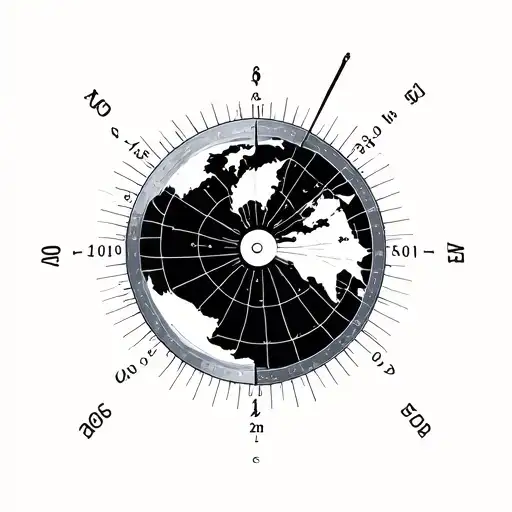 Latitude And Longitude tattoo design idea