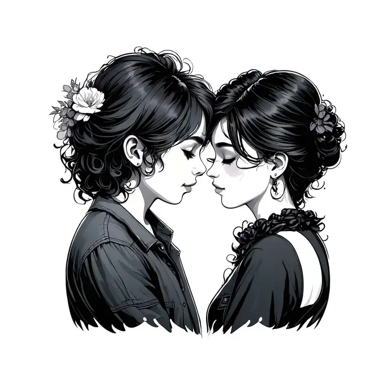 long distance relationship tattoo design idea