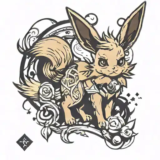 eevee and all further developments tattoo design idea