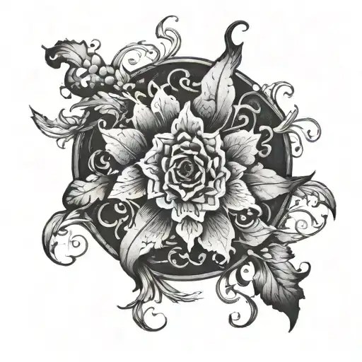the dark and lonely abyss tattoo design idea